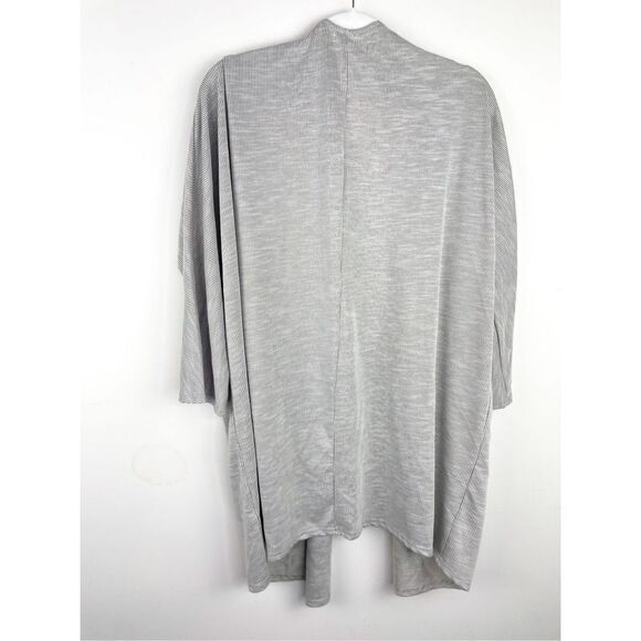 Donni Women's Gray Beige Long‎ Sleeve Cardigan Open Front Casual Lightweight OS - Picture 2 of 9